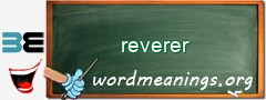 WordMeaning blackboard for reverer